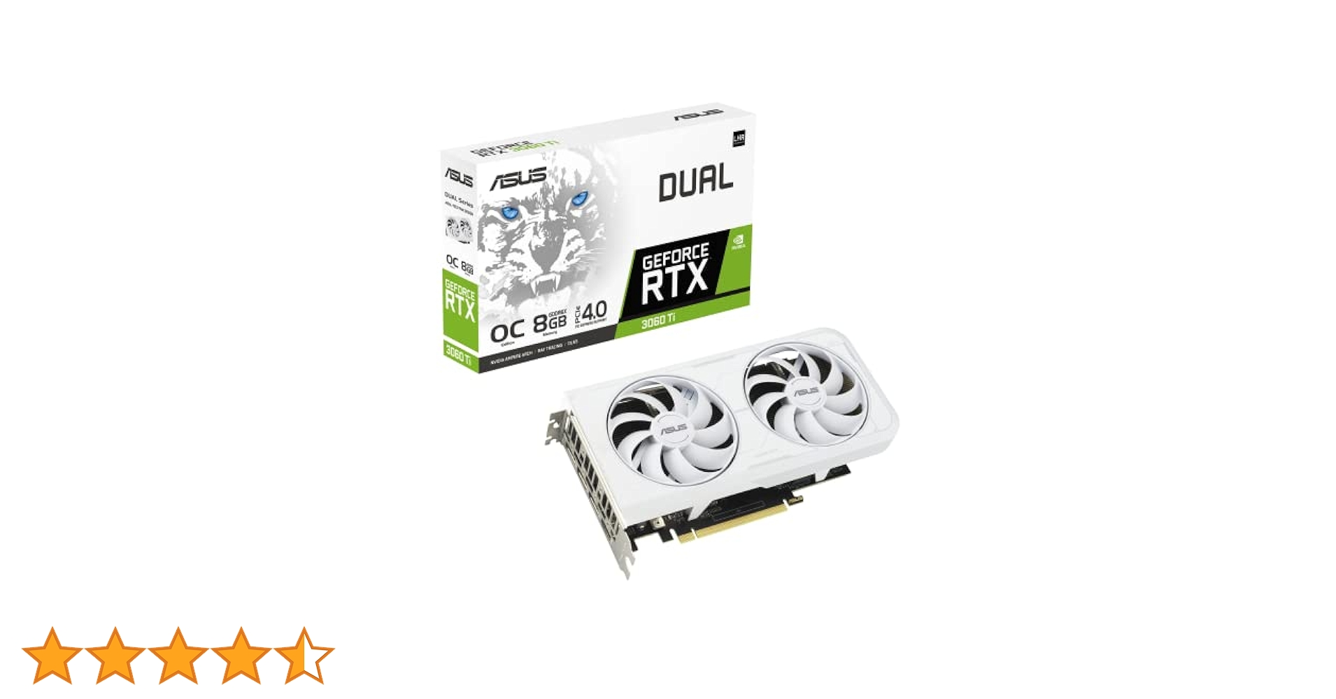 Amazon | ASUS Dual NVIDIA GeForce RTX 3060 Ti White OC